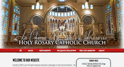 Desktop Screenshot of holyrosaryindy.org