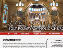 Tablet Screenshot of holyrosaryindy.org